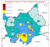 Tin cảnh báo mưa lớn trên khu vực tỉnh bình phước