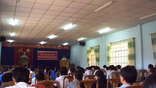 Quang cảnh chung của hội nghị phổ biến, quán triệt Quy định số 181...