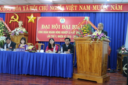 Đại hội Công đoàn Ngành Nông nghiệp và PTNT nhiệm kỳ 2018-2023