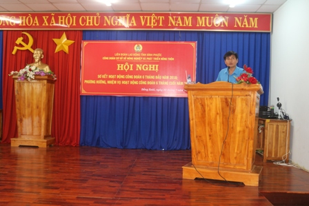 Hội nghị sơ kết hoạt động 6 tháng đầu năm 2018 Công đoàn cơ sở Sở NN và PTNT