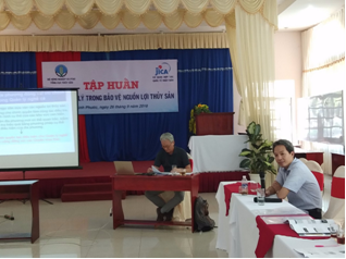 Tập huấn về đồng quản lý trong bảo vệ nguồn lợi thủy sản và phổ biến một số quy định mới của luật thủy sản 2017.