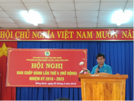 Công đoàn Sở Nông nghiệp và Phát triển nông thôn  tổ chức hội nghị Sơ kết quý I/2019