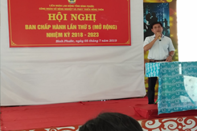 Hội nghị lần thứ 5 (mở rộng) nhiệm kỳ 2018 – 2023 Công đoàn Sở NN và PTNT