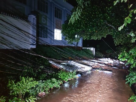 Ảnh hưởng do mưa trên diện rộng vào chiều tối ngày 27/7/2020 trên địa bàn tỉnh