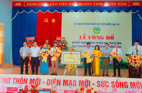 Xã Tân Hưng (Hớn Quản) đạt chuẩn nông thôn mới năm 2024
